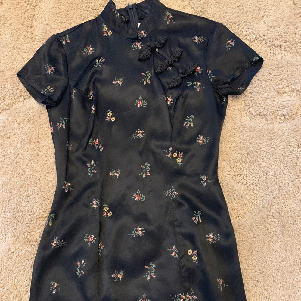 90s Rampage Asian Satin Mini Dress